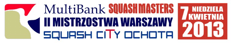 <h2>2013 04 07 Zapowiedzi Turniejowe<br />MULTIBANK SQUASHMASTERS II Mistrzostwa Warszawy</h2>