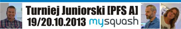 2013 10 19/20 Wyniki Turniejowe<br />Turniej Juniorski A w MYSQUASH