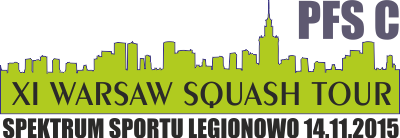 2015 11 14 Wyniki Turniejowe <br />Legionowo. 11 Turniej Warsaw Squash Tour  PFS C