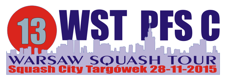 2015 11 28 Wyniki Turniejowe <br />Squash City Targówek. 13 Turniej Warsaw Squash Tour. Ostatni Listopadowy. PFS C