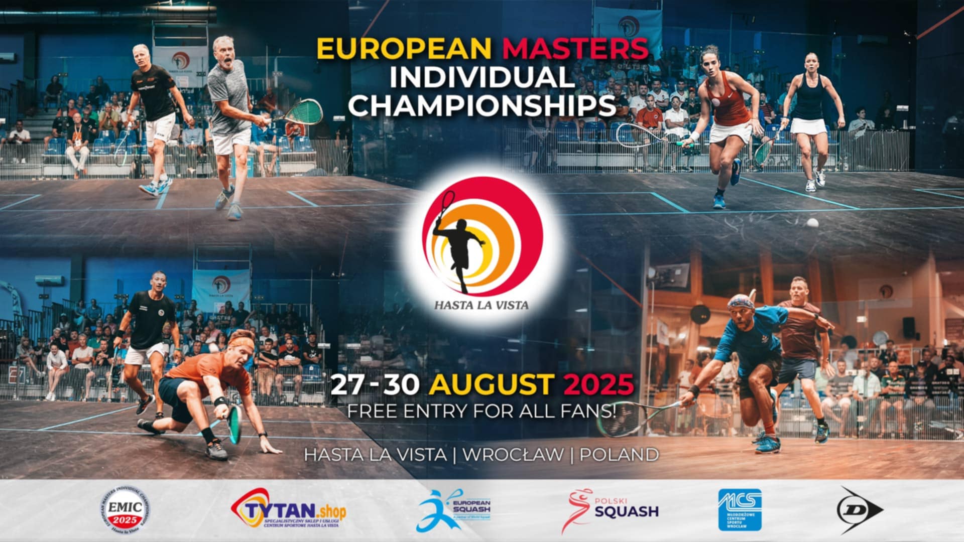 Mistrzostwa Europy MASTERS’2025 w Squashu